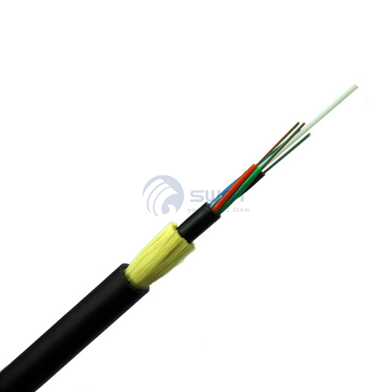 Cable de fibra óptica al aire libre ADSS 96F Doble funda Span 100M