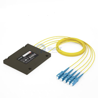 1x4 SC / UPC ABS Módulo de fibra óptica PLC Splitters