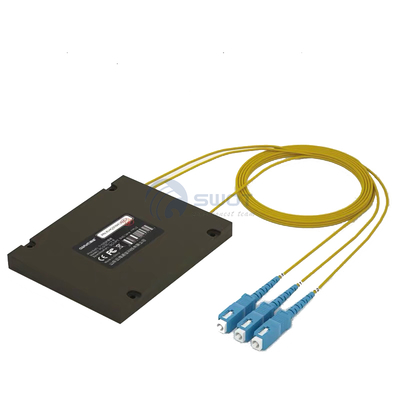 1x2 SC / UPC ABS Módulo de fibra óptica PLC Splitters